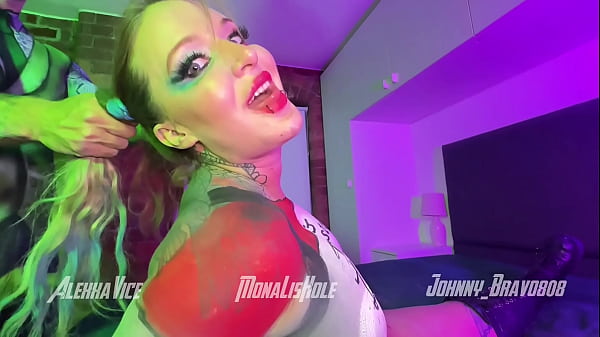 Harley Quinn and Joker’s Wild Body Paint Orgy in a Sinful Sanctuary